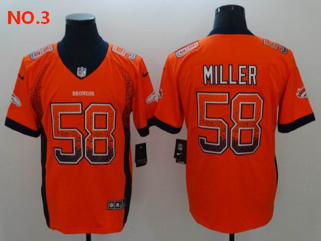 Men's Denver Broncos 58 Von Miller Jersey NO.3 ;